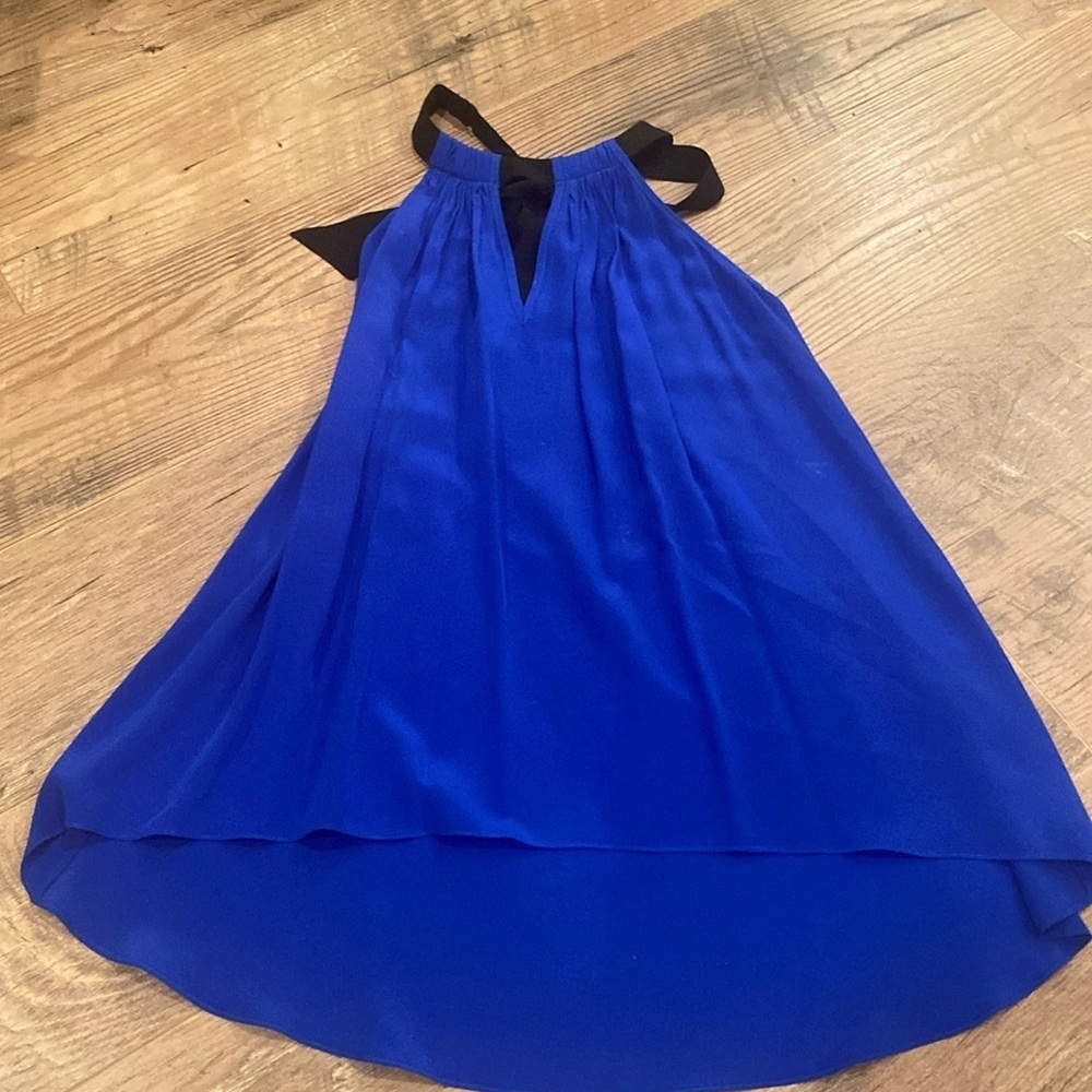 JayGodfrey Women’s Blue Backless Blouse Size 4